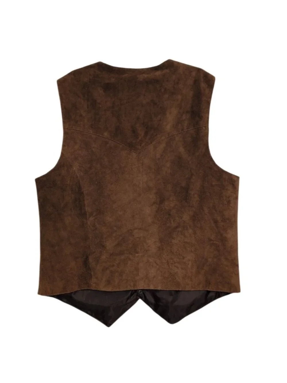 Vintage Scully Suede Vest Mens Tall Size Large Brown Western Cowboy Rodeo